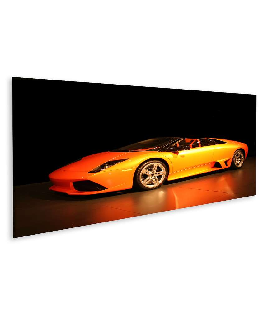 Islandburner Bild auf Leinwand Luxuriöses Wandbild eines Lamborghini, ideal für ein Kinderzimmer