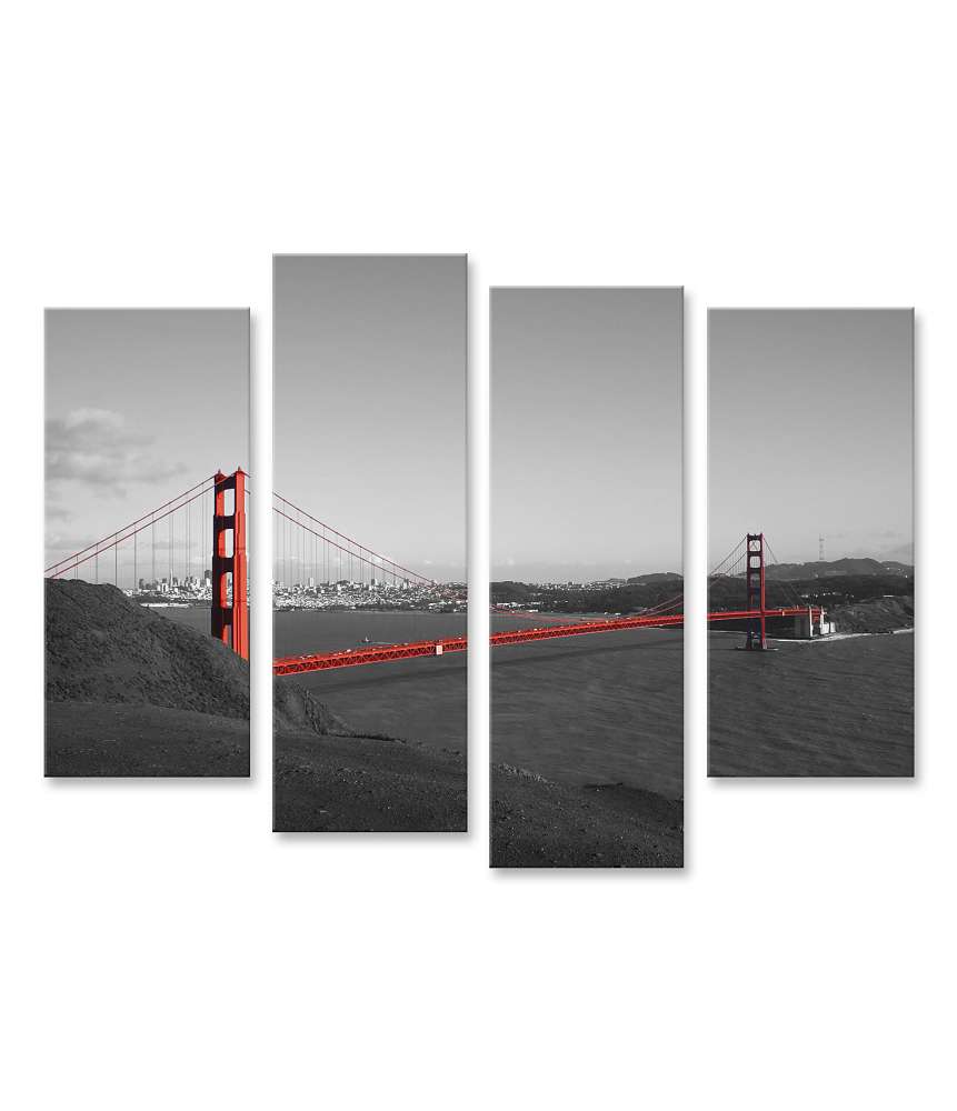 Islandburner Bild auf Leinwand Atemberaubendes Wandbild der Golden Gate Bridge in San Francisco, USA