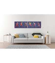 Bild auf Leinwand Abstraktes Wandbild mit Tennisspieler-Design