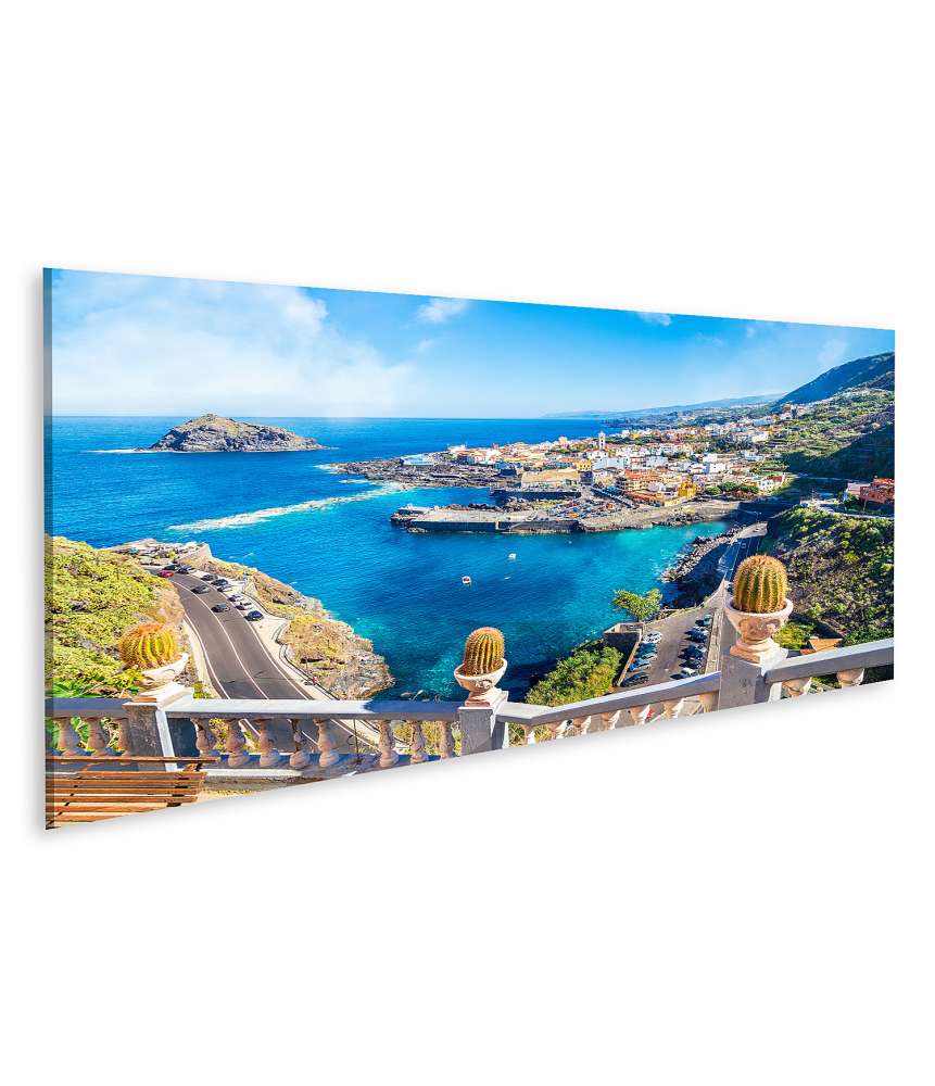 Islandburner Bild auf Leinwand Stadtbild von Garachico, Teneriffa, Kanarische Inseln, Spanien