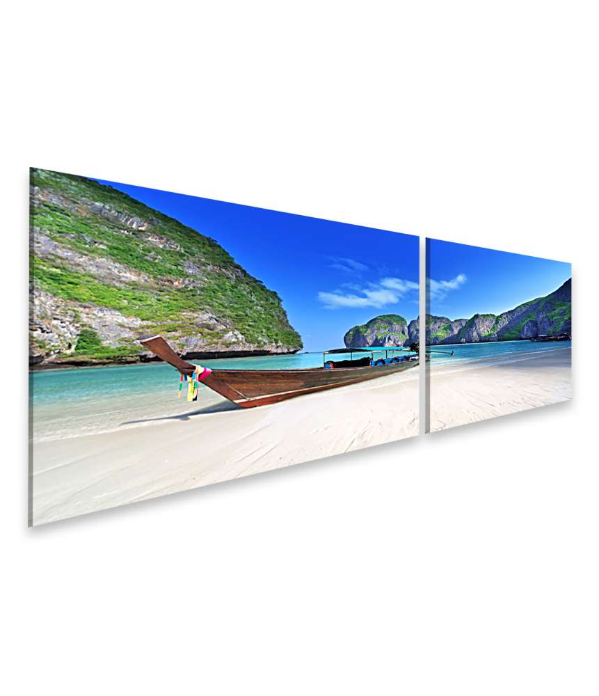 Islandburner Bild auf Leinwand Atemberaubendes Wandbild von Maya Bay, Phi Phi Leh Insel, Thailand