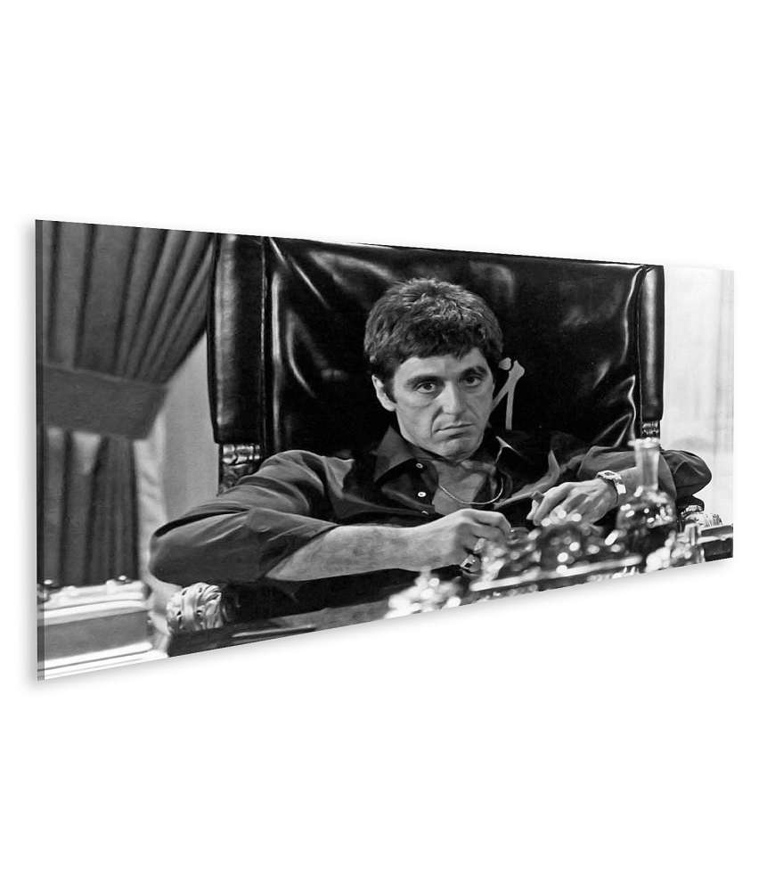 Islandburner Bild auf Leinwand Scarface: Tony Montana - Kultiges Gangsterfilm Wandbild mit Al Pacino