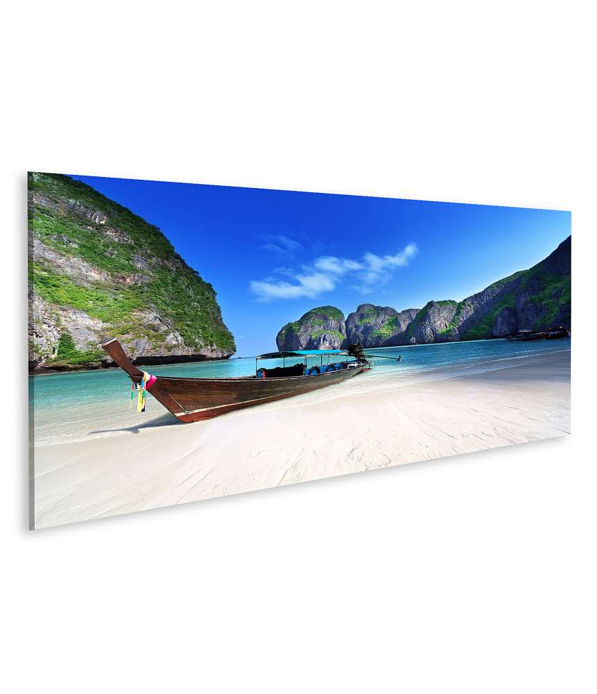 Islandburner Bild auf Leinwand Atemberaubendes Wandbild von Maya Bay, Phi Phi Leh Insel, Thailand