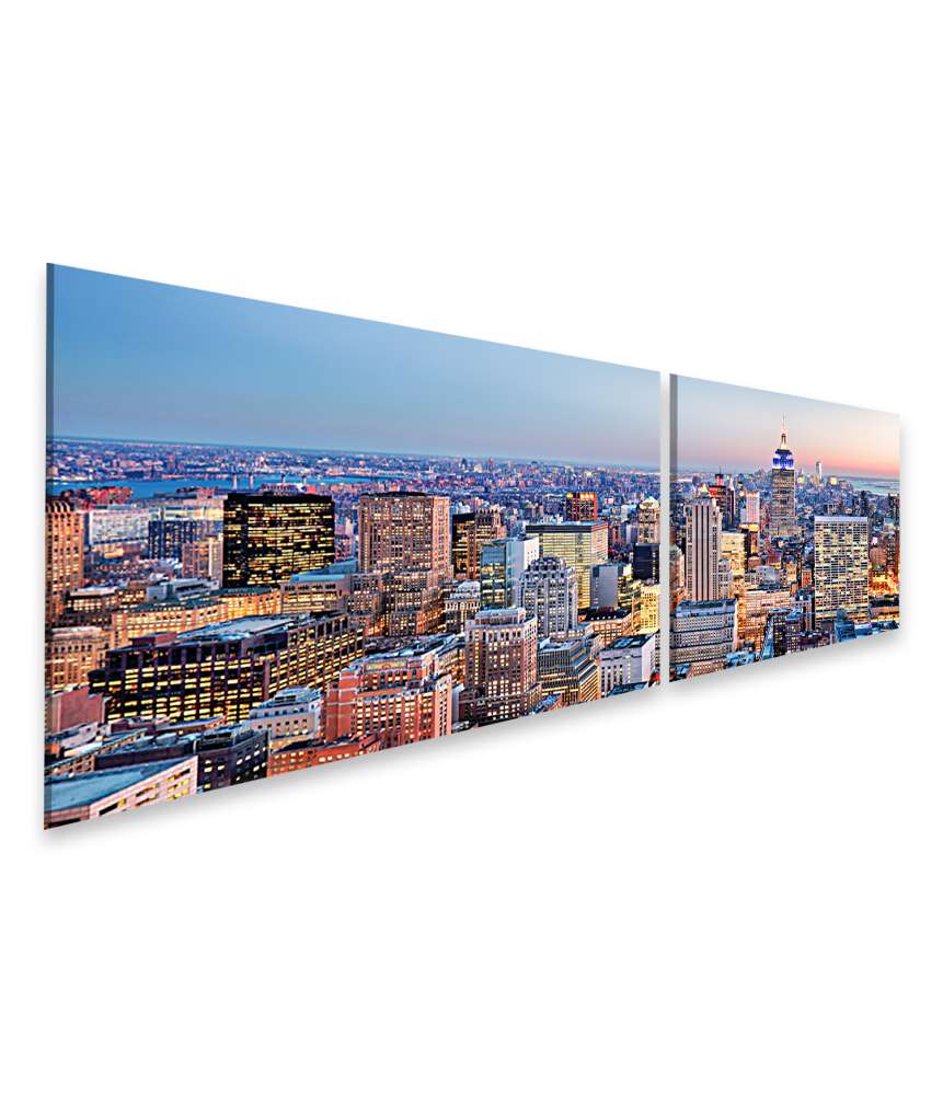 Islandburner Bild auf Leinwand Atemberaubendes Wandbild der Skyline von New York, USA