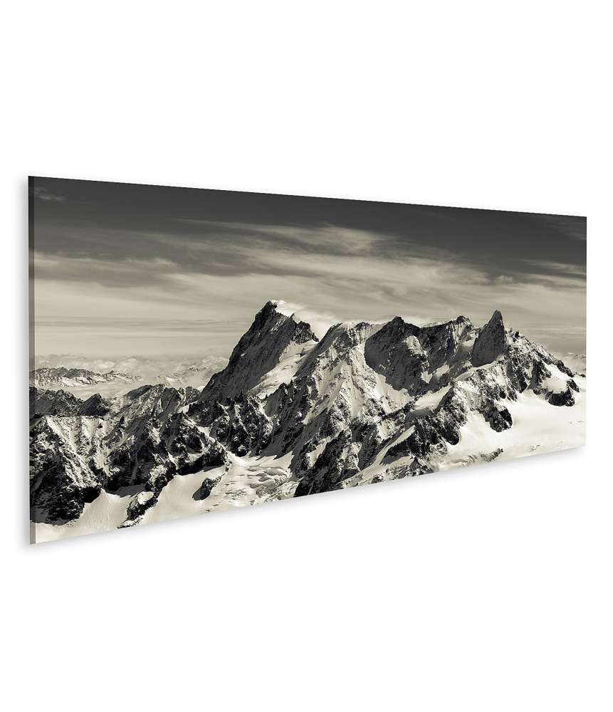 Islandburner Bild auf Leinwand 25A: Majestätischer Mont Blanc in den französischen Alpen