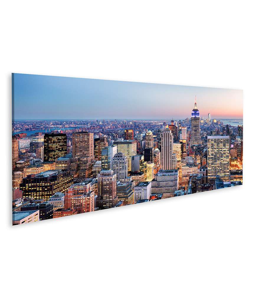 Islandburner Bild auf Leinwand Atemberaubendes Wandbild der Skyline von New York, USA