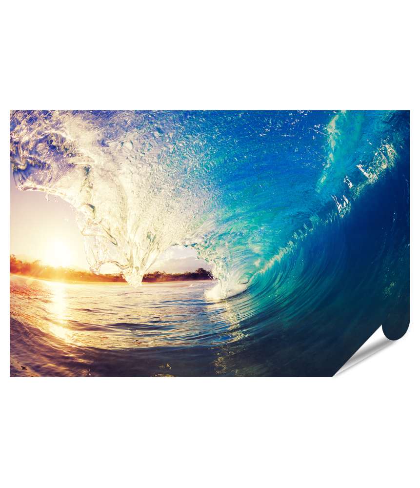 Islandburner XXL Premium Poster Ocean Wave: Das perfekte Wandbild für Surfer und Wellenliebhaber