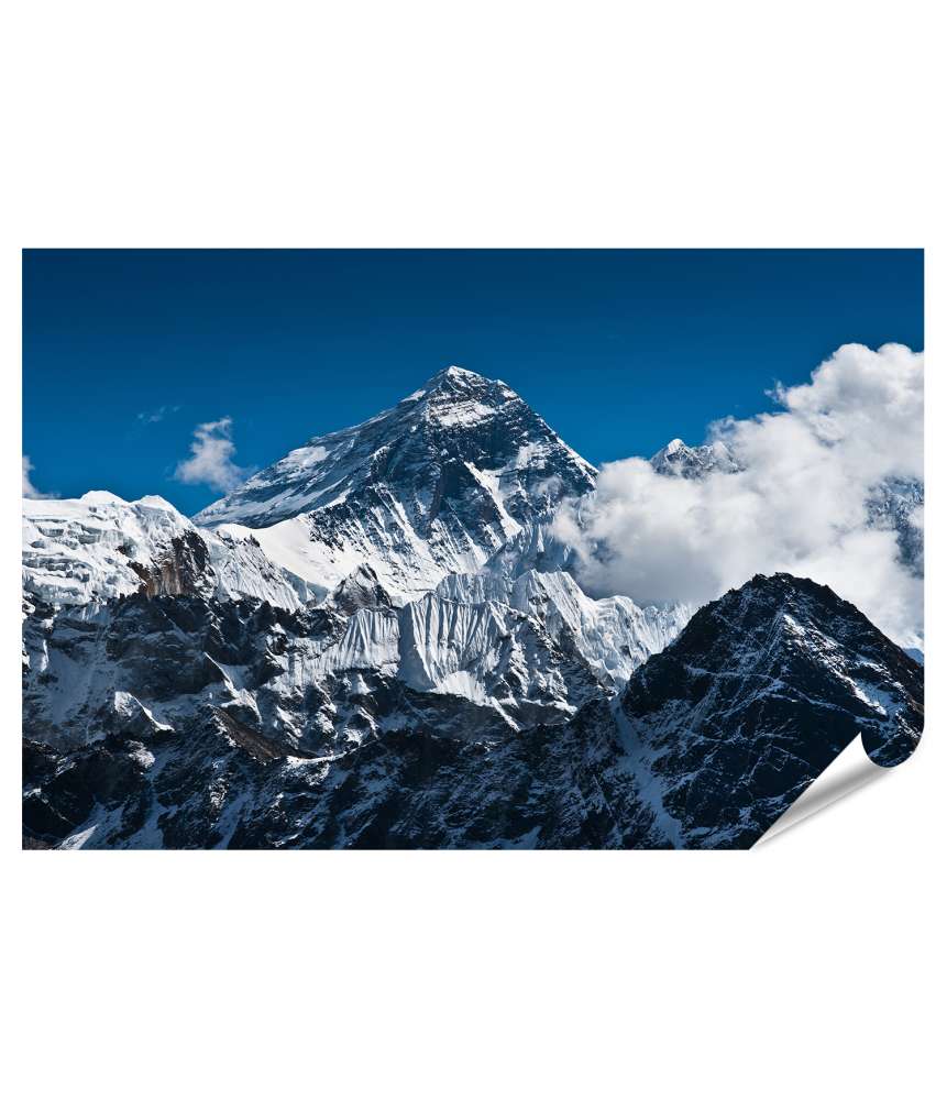 Islandburner XXL Premium Poster Spitze des Mount Everest - höchster Gipfel der Welt