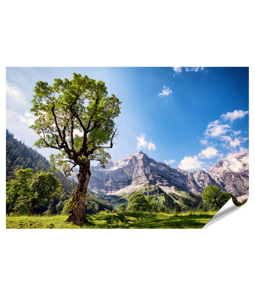 Islandburner XXL Premium Poster Stunning Wall Mural of Karwendel Mountains in Austrian Alps