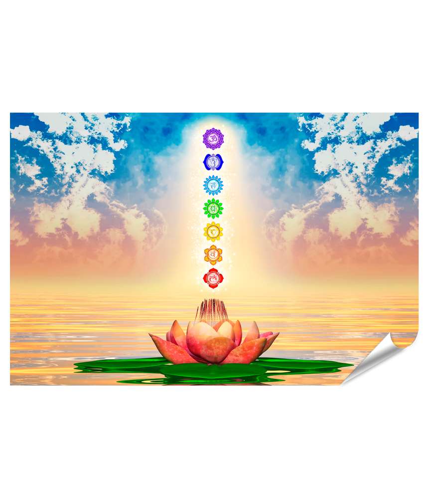 Islandburner XXL Premium Poster Zen Spa-Konzept: Entspannendes Wandbild mit Buddha-Motiv