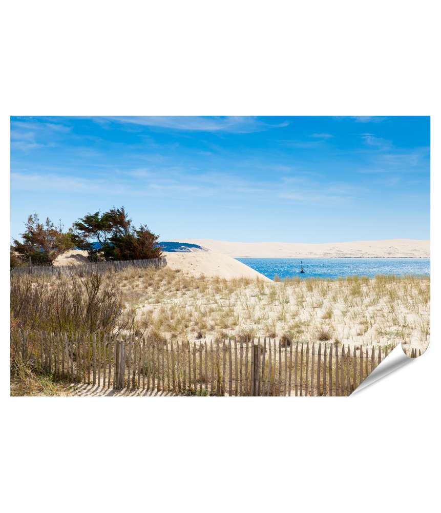 Islandburner XXL Premium Poster Bunt leuchtendes Wandbild vom malerischen Cap Ferret