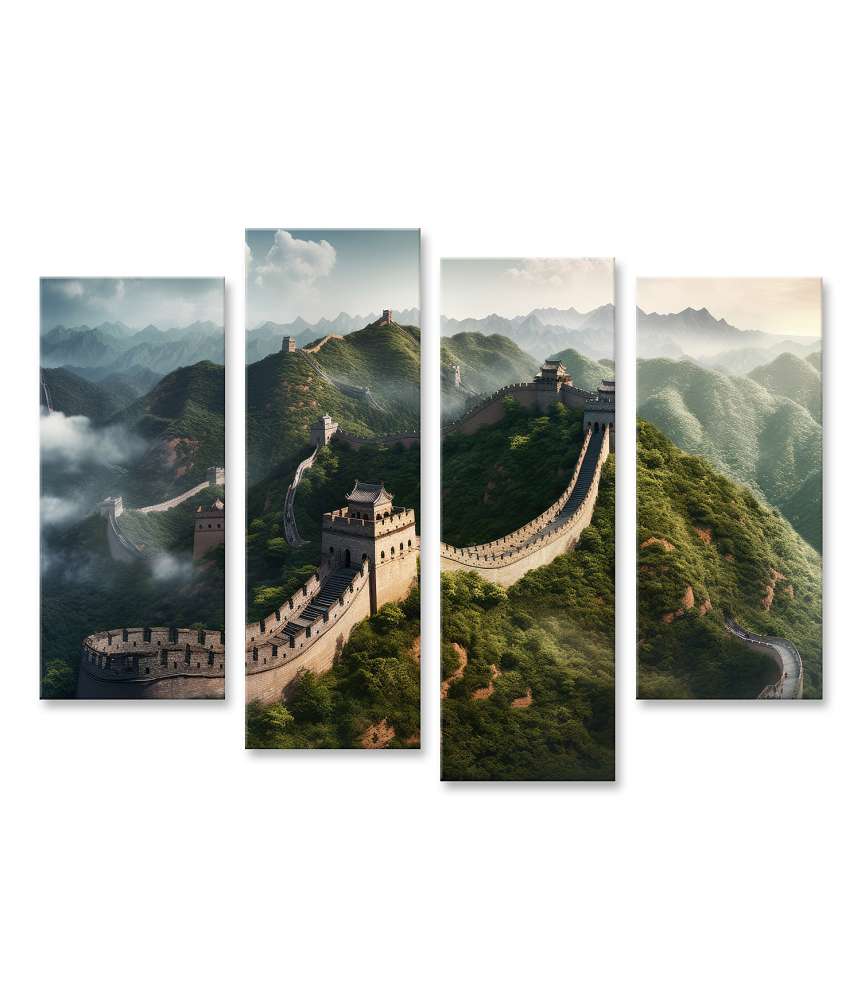 Islandburner Bild auf Leinwand Atemberaubende Reisefotografie der Chinesischen Mauer in China