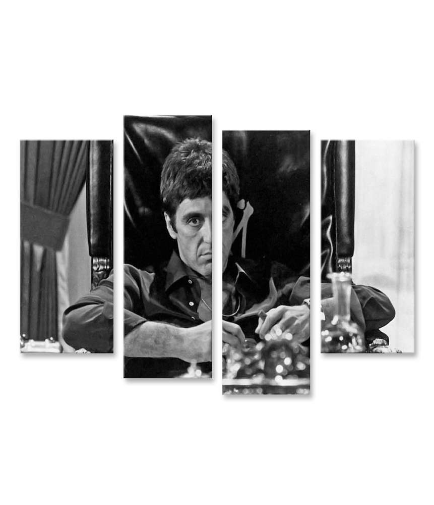 Islandburner Bild auf Leinwand Scarface: Tony Montana - Kultiges Gangsterfilm Wandbild mit Al Pacino