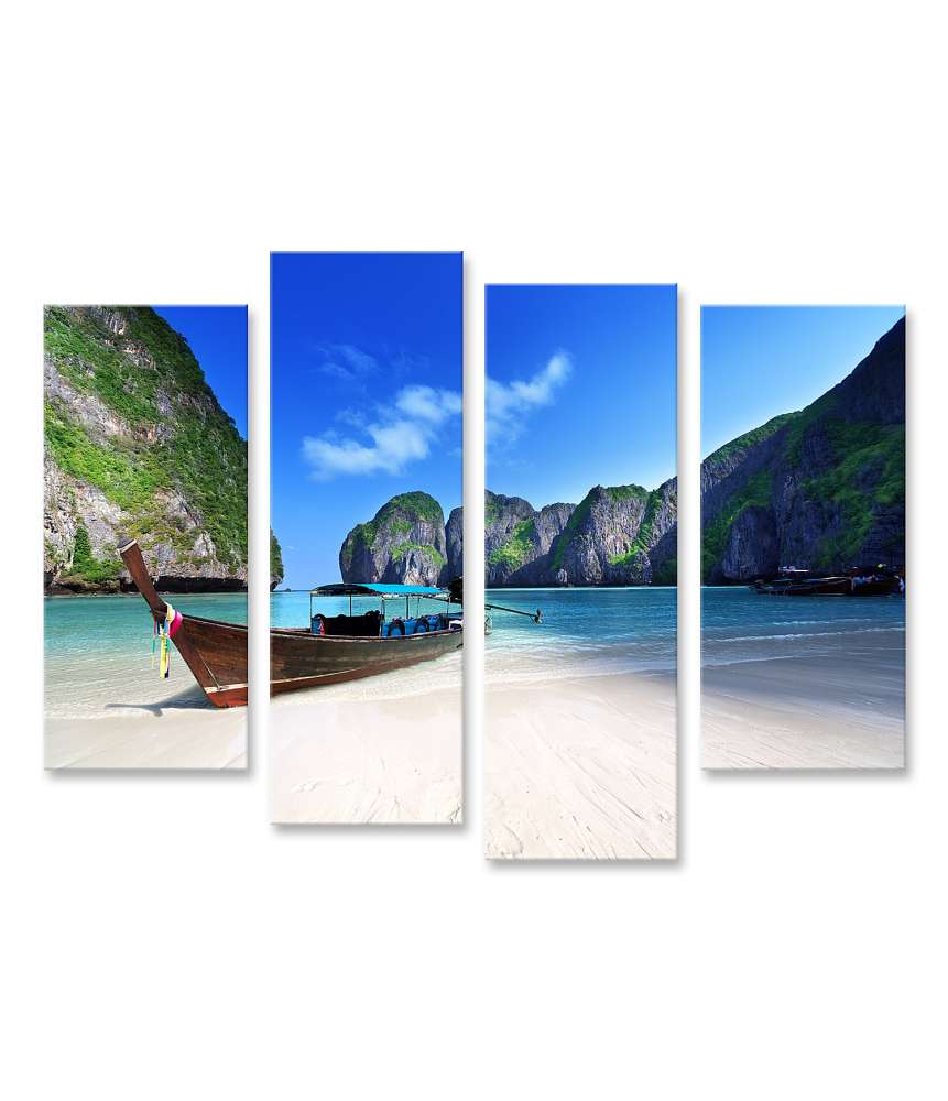 Islandburner Bild auf Leinwand Atemberaubendes Wandbild von Maya Bay, Phi Phi Leh Insel, Thailand