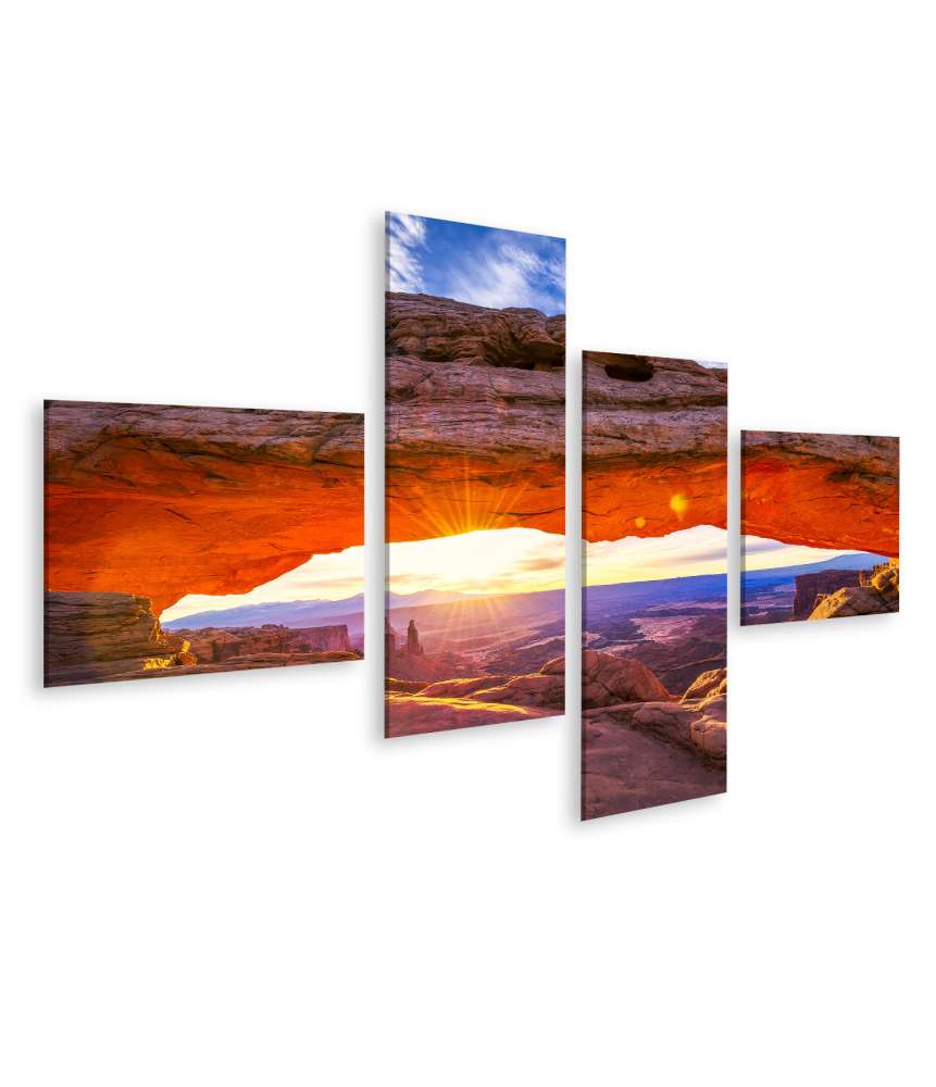 Islandburner Bild auf Leinwand Sonnenaufgang an der Mesa Arch im Canyonlands Nationalpark