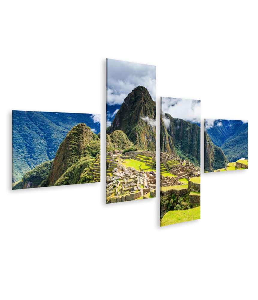 Islandburner Bild auf Leinwand UNESCO-Weltkulturerbe Machu Picchu in Peru als beeindruckendes Wandbild