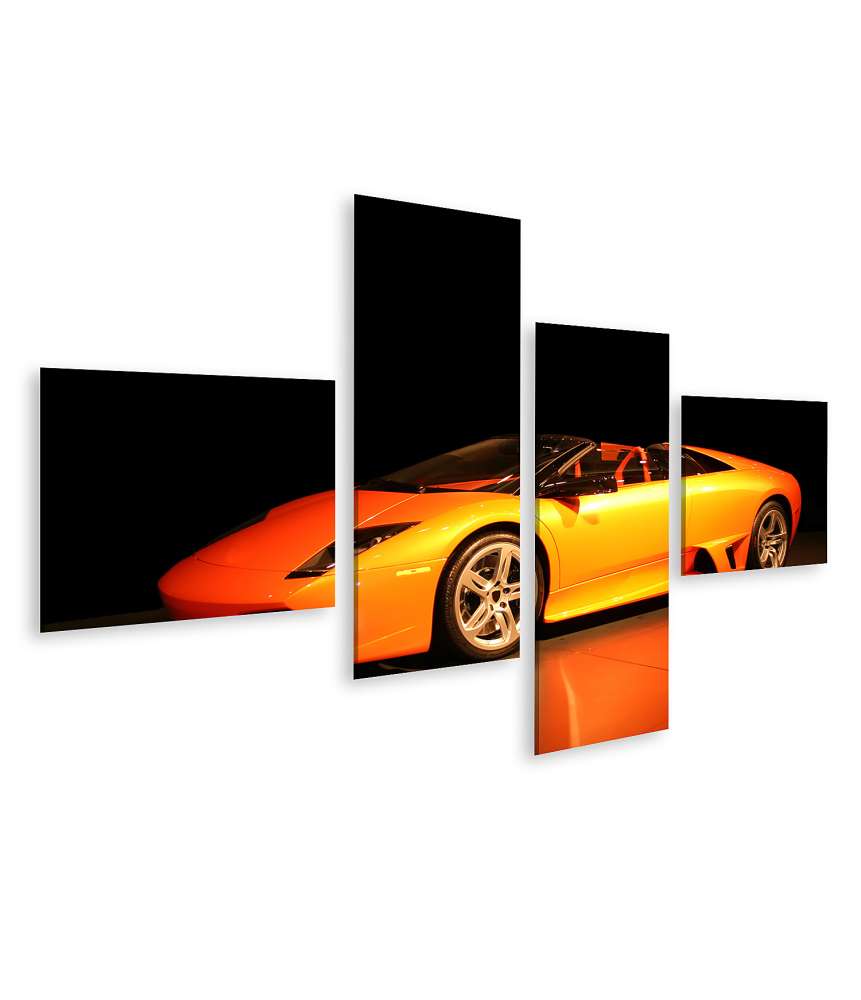 Islandburner Bild auf Leinwand Luxuriöses Wandbild eines Lamborghini, ideal für ein Kinderzimmer