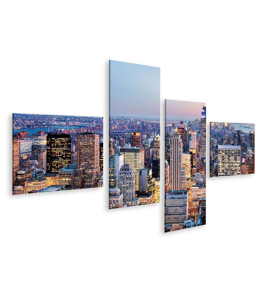 Islandburner Bild auf Leinwand Atemberaubendes Wandbild der Skyline von New York, USA