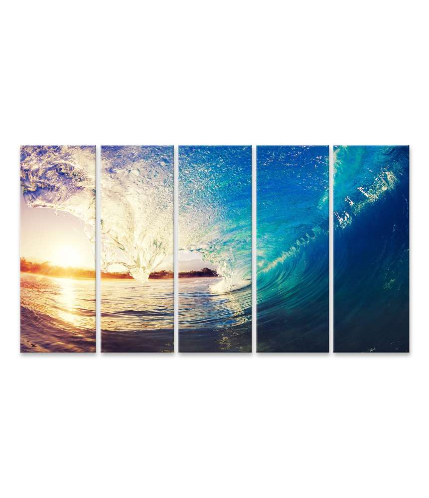 Islandburner Bild auf Leinwand Ocean Wave: Das perfekte Wandbild für Surfer und Wellenliebhaber