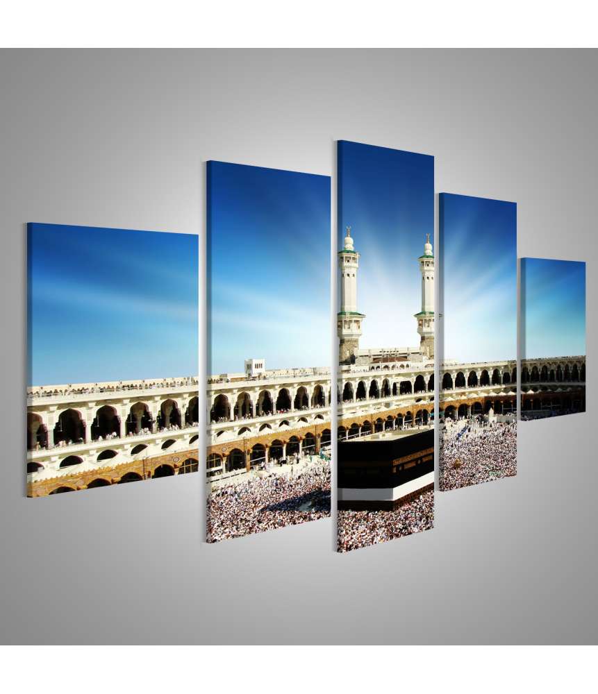 Islandburner Bild auf Leinwand Wandbild der Kaaba in Mekka, Saudi-Arabien