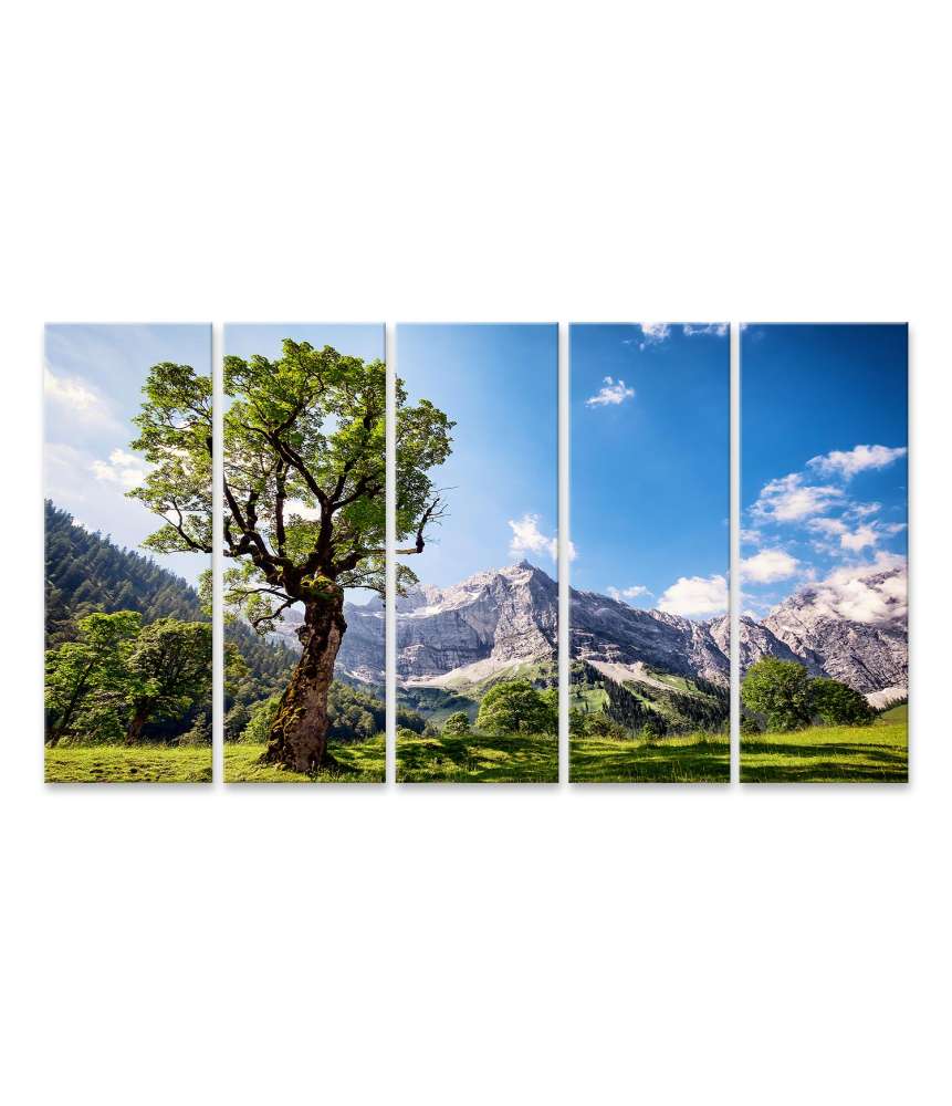 Islandburner Bild auf Leinwand Stunning Wall Mural of Karwendel Mountains in Austrian Alps