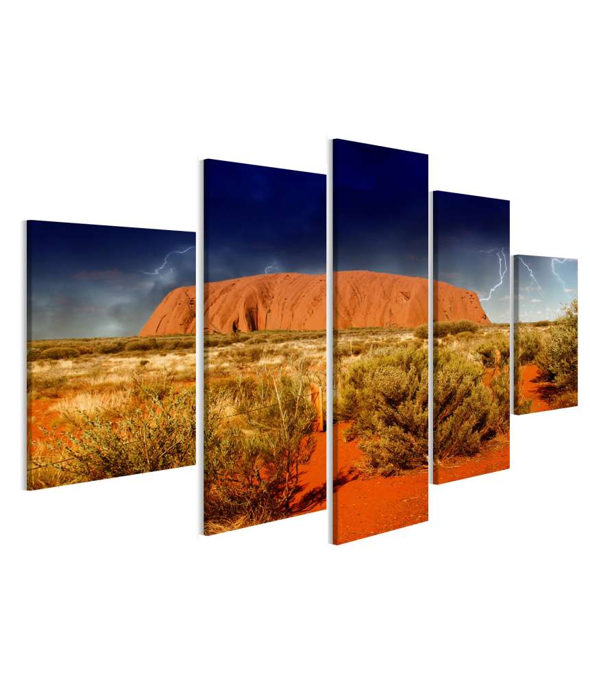 Islandburner Bild auf Leinwand Beeindruckendes Wandbild von Ayers Rock in Australien