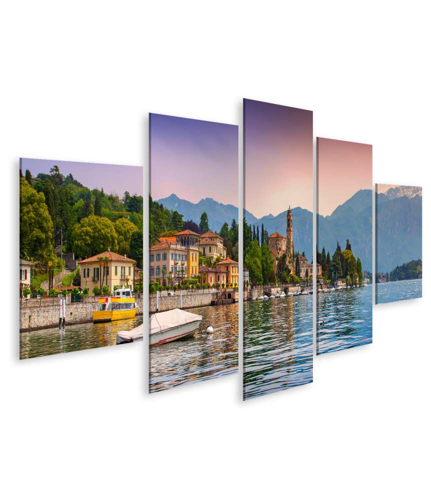 Islandburner Bild auf Leinwand Beeindruckendes Wandbild in Mezzegra, Via Statale Tremezzo, Comersee, Italien