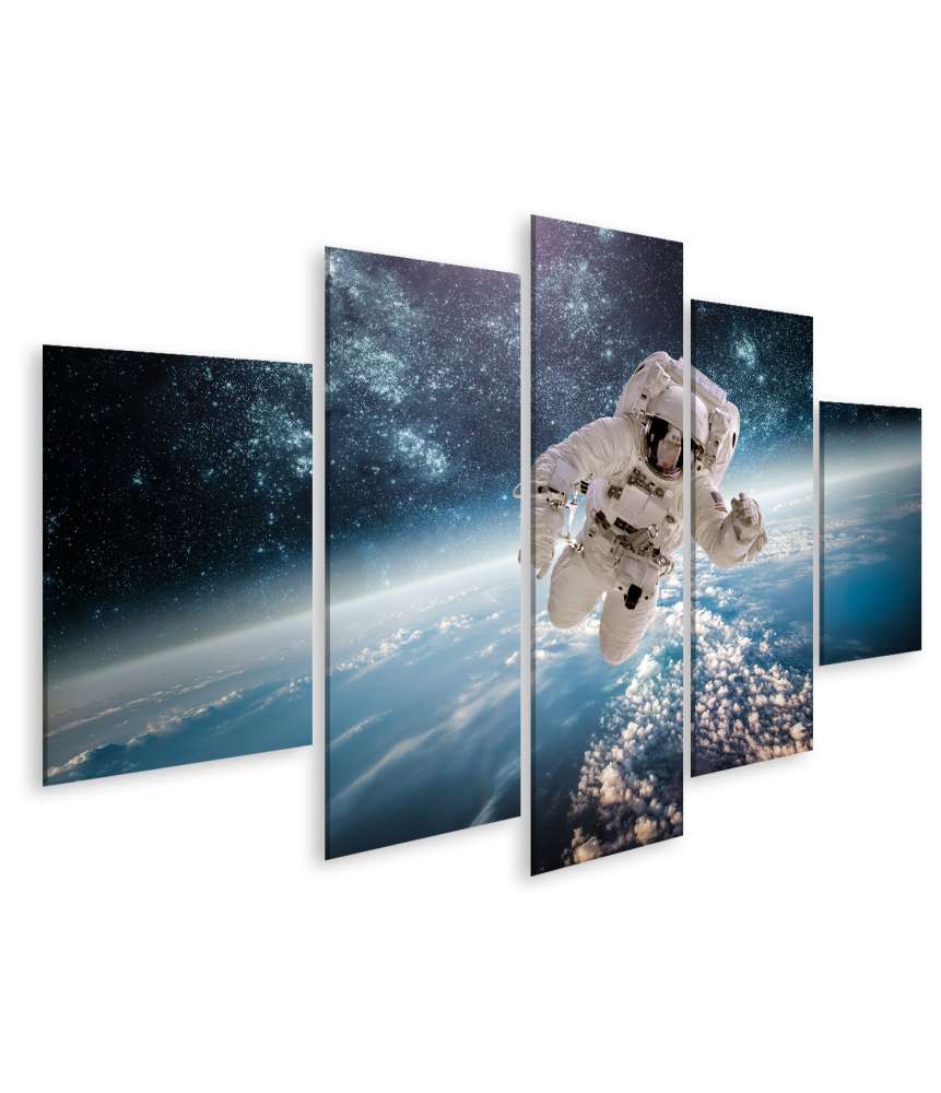 Islandburner Bild auf Leinwand Atemberaubendes Wandbild eines Astronauten im Weltraum