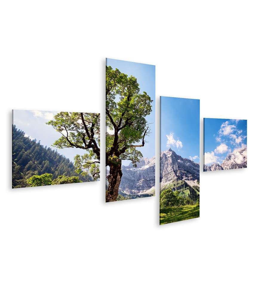 Islandburner Bild auf Leinwand Stunning Wall Mural of Karwendel Mountains in Austrian Alps