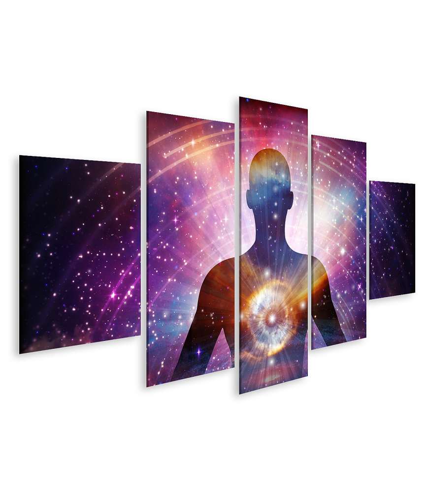 Islandburner Bild auf Leinwand Spirituelle Reise: Wandbild zur Darstellung von Astralprojektion und Seelenreise