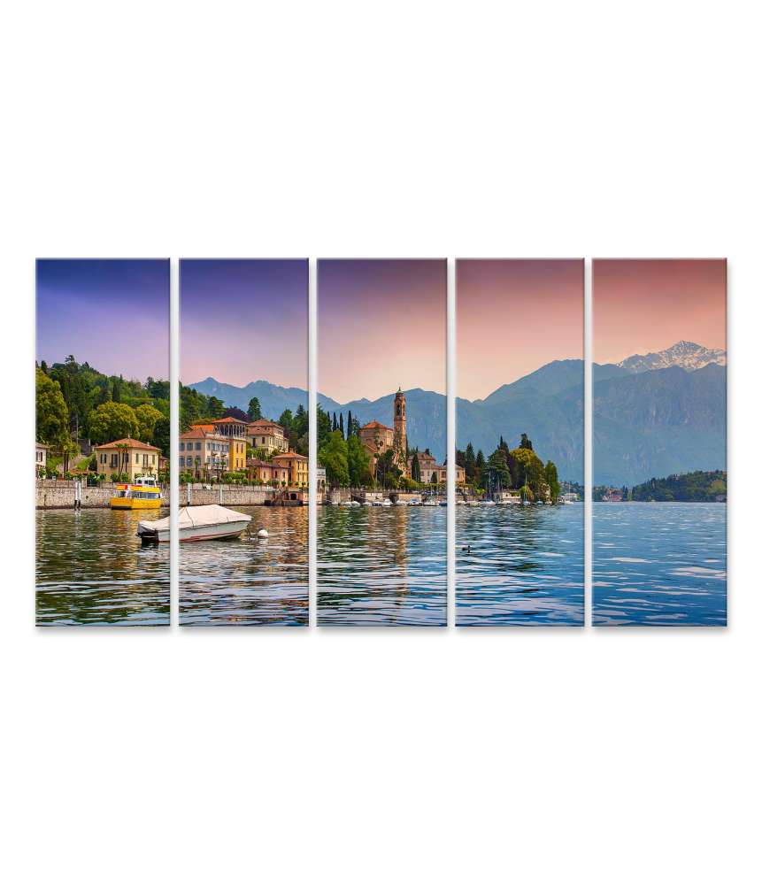 Islandburner Bild auf Leinwand Beeindruckendes Wandbild in Mezzegra, Via Statale Tremezzo, Comersee, Italien