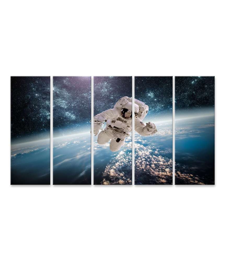 Islandburner Bild auf Leinwand Atemberaubendes Wandbild eines Astronauten im Weltraum