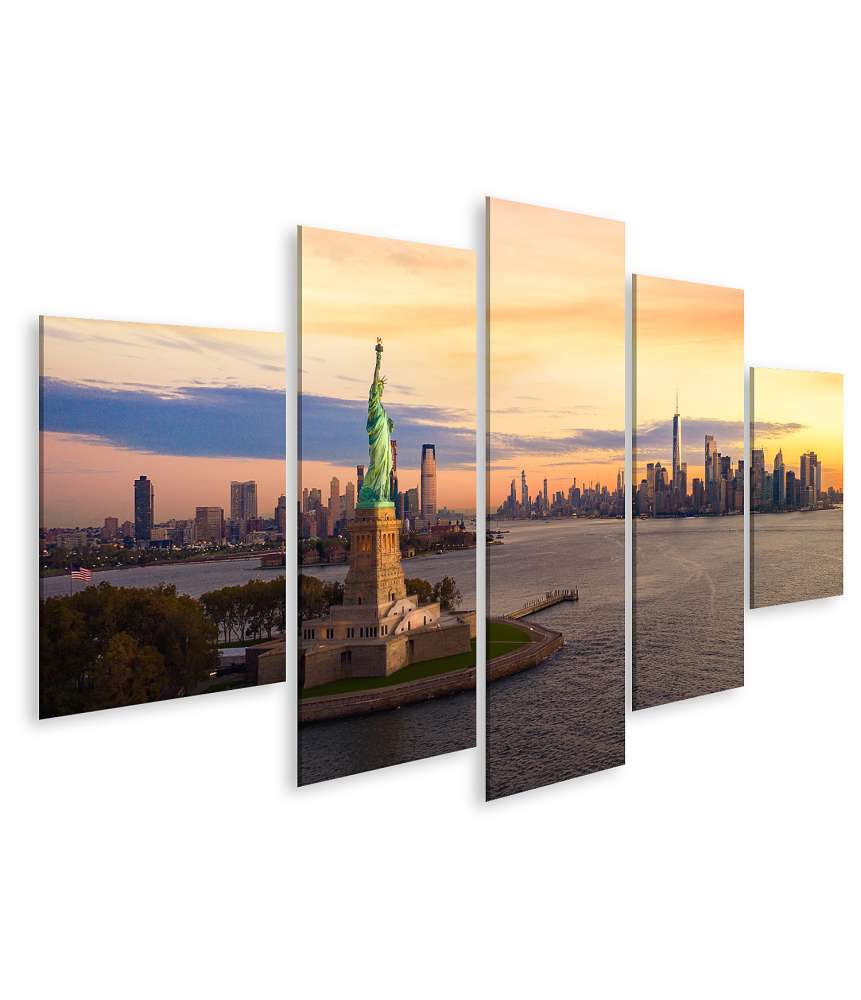 Islandburner Bild auf Leinwand Beeindruckendes Wandbild der Freiheitsstatue in New York City