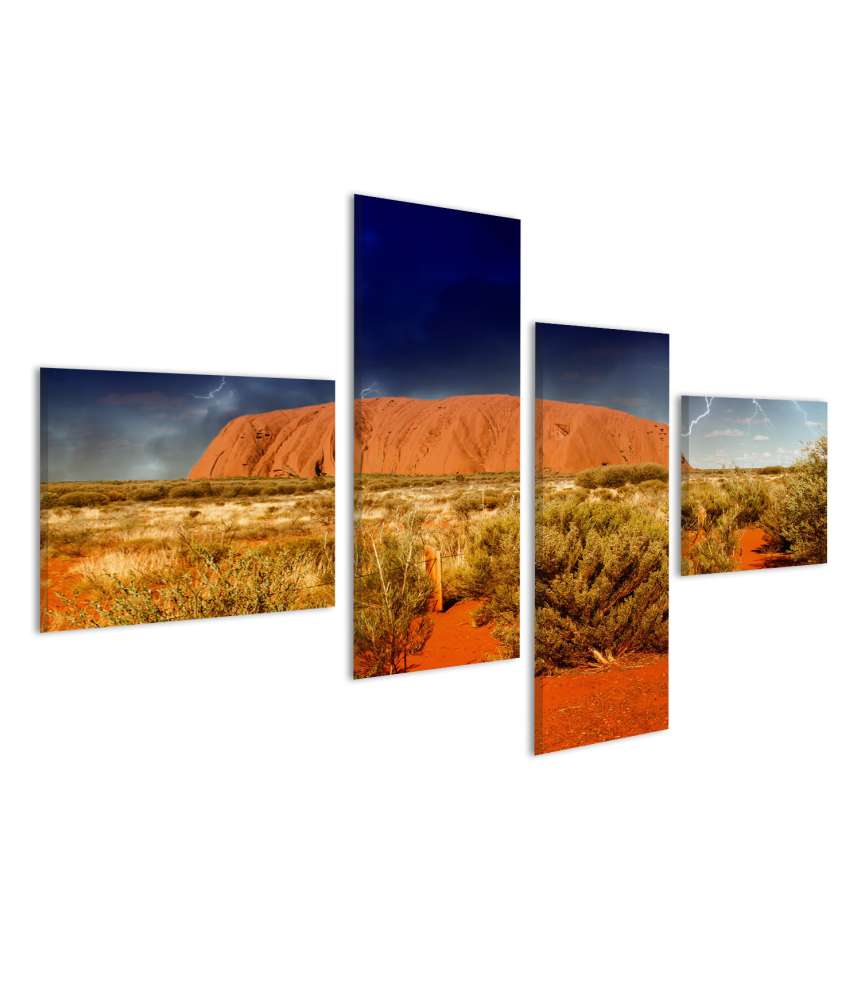 Islandburner Bild auf Leinwand Beeindruckendes Wandbild von Ayers Rock in Australien