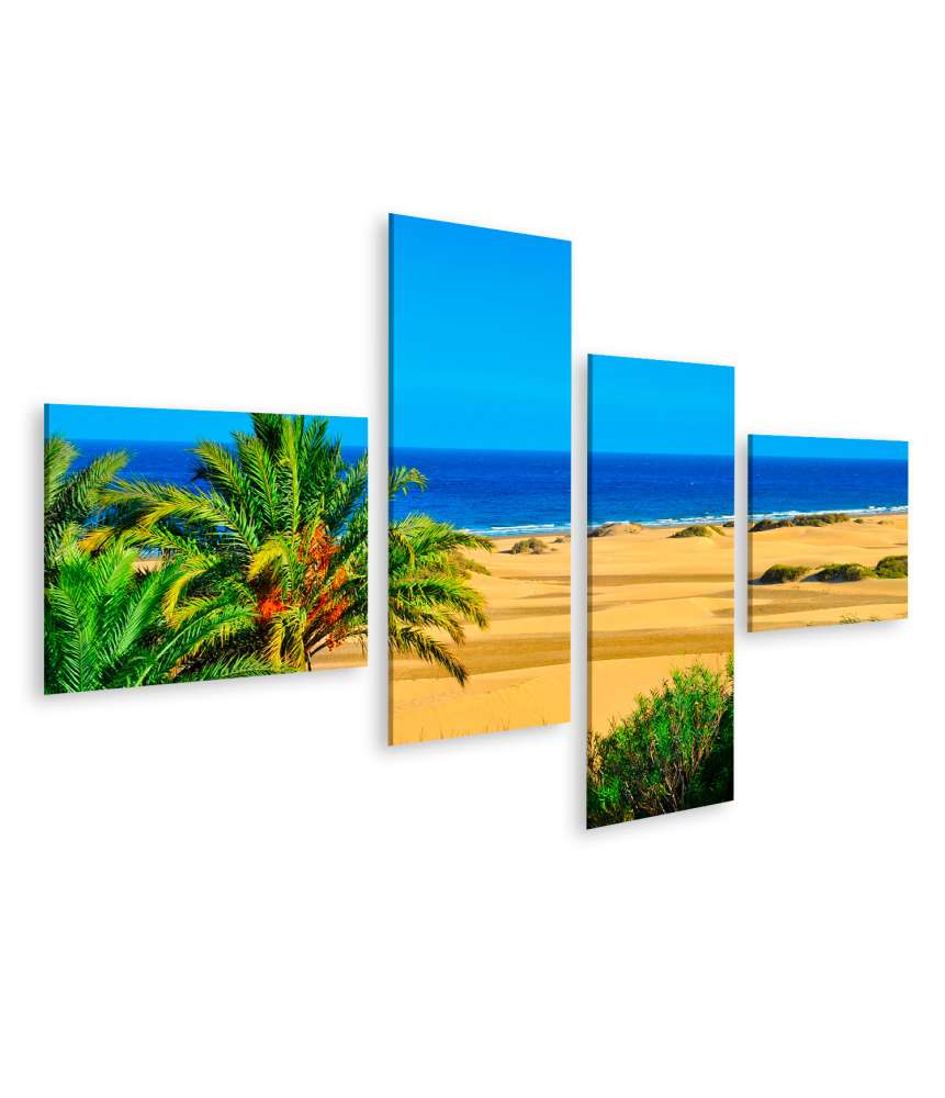 Islandburner Bild auf Leinwand Maspalomas Dünen, Gran Canaria, Kanarische Inseln, Spanien Wandbild