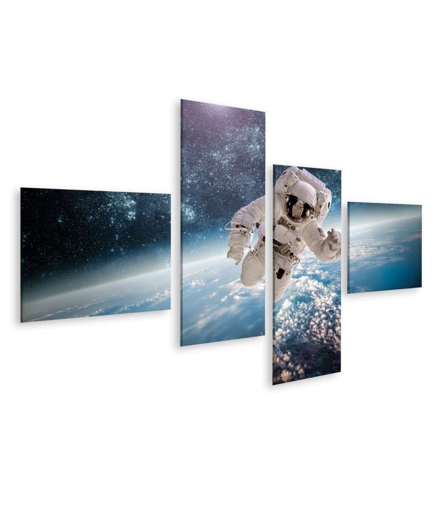 Islandburner Bild auf Leinwand Atemberaubendes Wandbild eines Astronauten im Weltraum