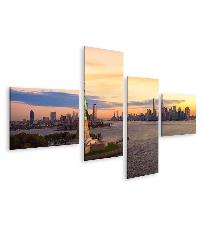 Islandburner Bild auf Leinwand Beeindruckendes Wandbild der Freiheitsstatue in New York City