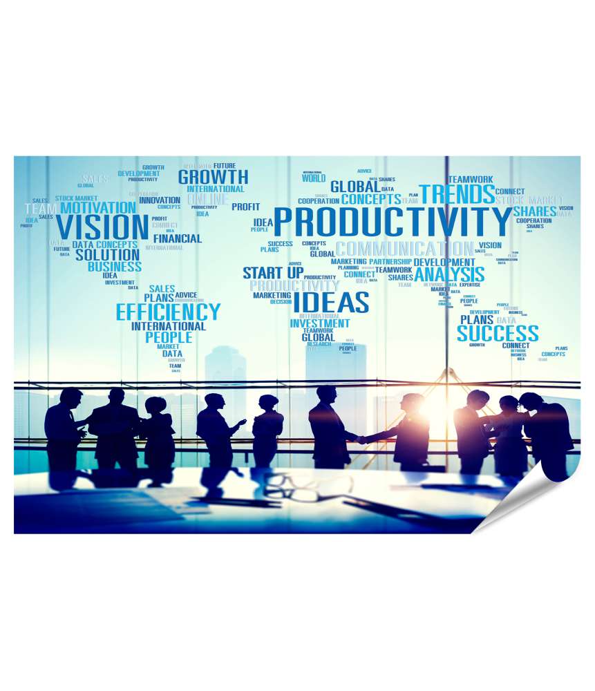 XXL Premium Poster Visuelle Darstellung von Produktivität, Effizienz, Wachstum und Erfolgskonzepten