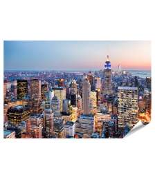 XXL Premium Poster Atemberaubendes Wandbild der Skyline von New York, USA